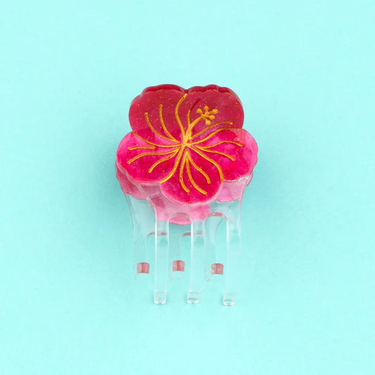 Hibiscus Mini Hair Claw