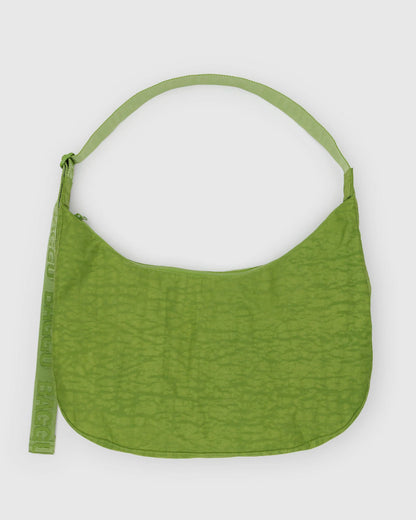 Large Nylon Crescent Bag  Green Juice