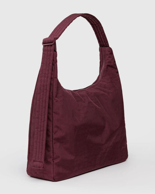 Nylon Shoulder Bag Mahogany