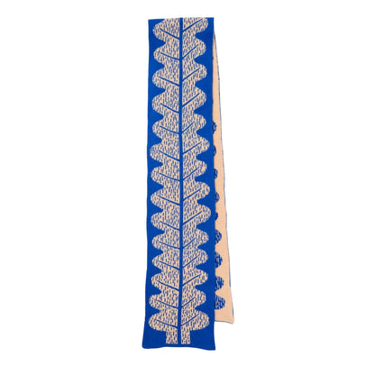 Leaf Scarf Blue