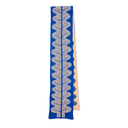 Leaf Scarf Blue