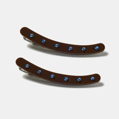 Allie Clips in Large Chocolate