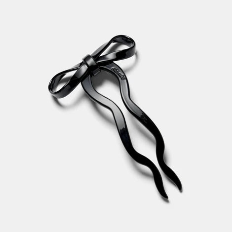 Bow Hairpinin Small Black