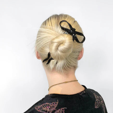 Bow Hairpinin Small Black