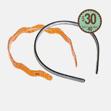 Classic Headband in Caramel Plaid