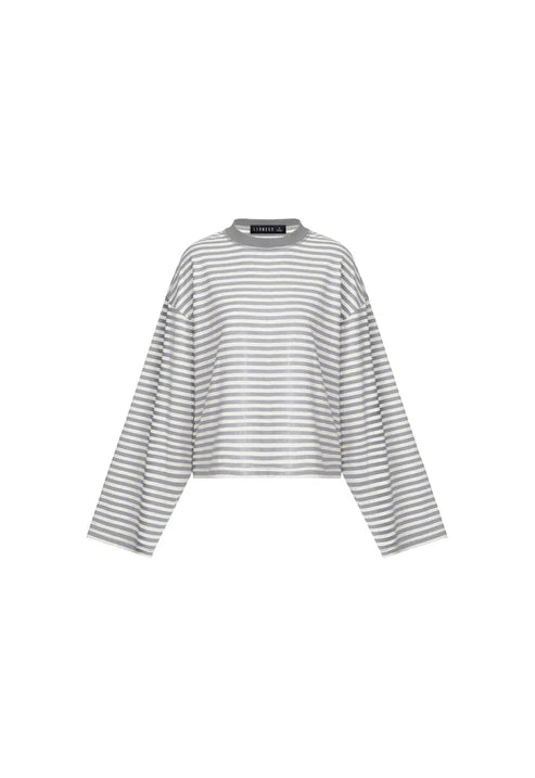 BLOOM LONG SLEEVE  ASH STRIPE
