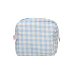 Gingham Pouch in Powder Blue