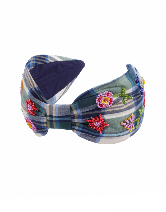 Cottagecore Plaid Headband