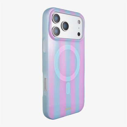 Jelly Stripe MagSafe® Compatible iPhone Case - Blue / Pink