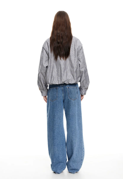 KENNY BOMBER CREAM CHECK