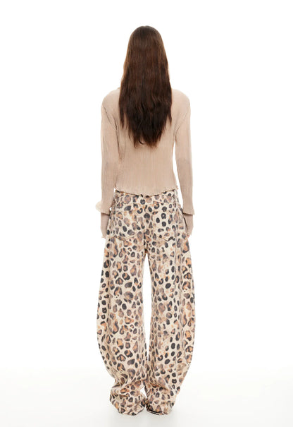 HORSESHOE JEAN in leopard