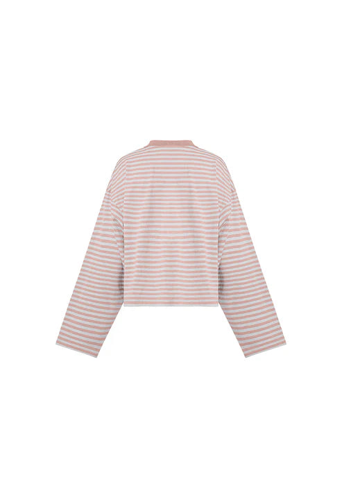 BLOOM LONG SLEEVE MUTED PASTELS STRIPE