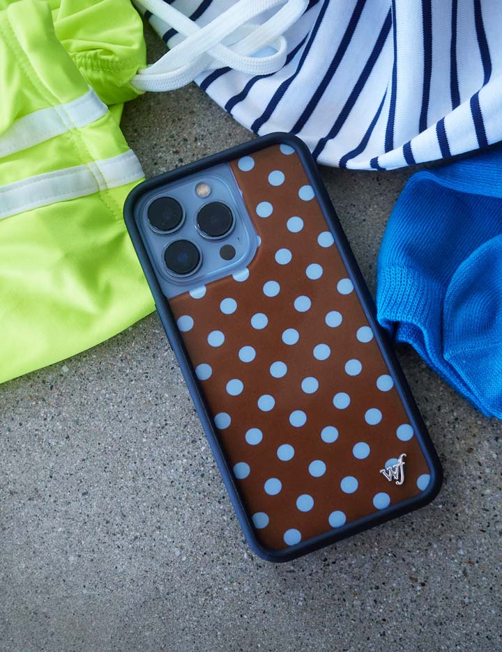 Polka Dot | Brown and Blue