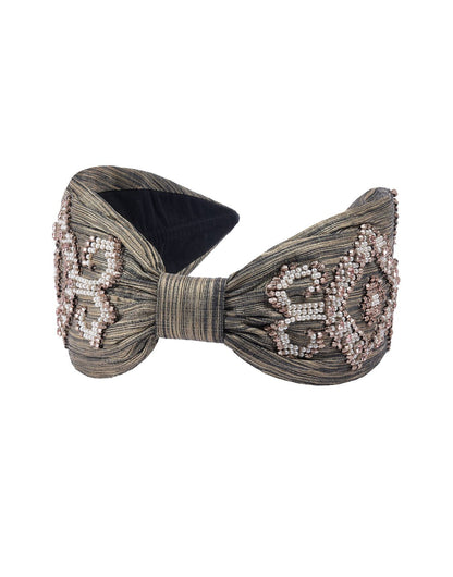 Metallic Vintage Brocade Headband