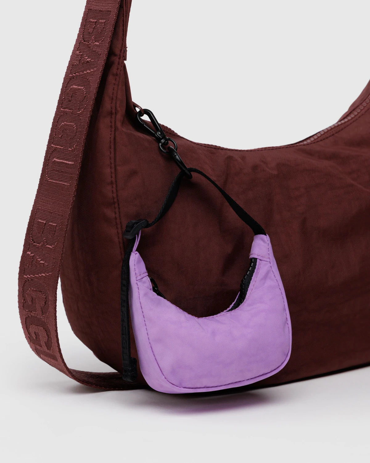 Crescent Bag Charm Rose