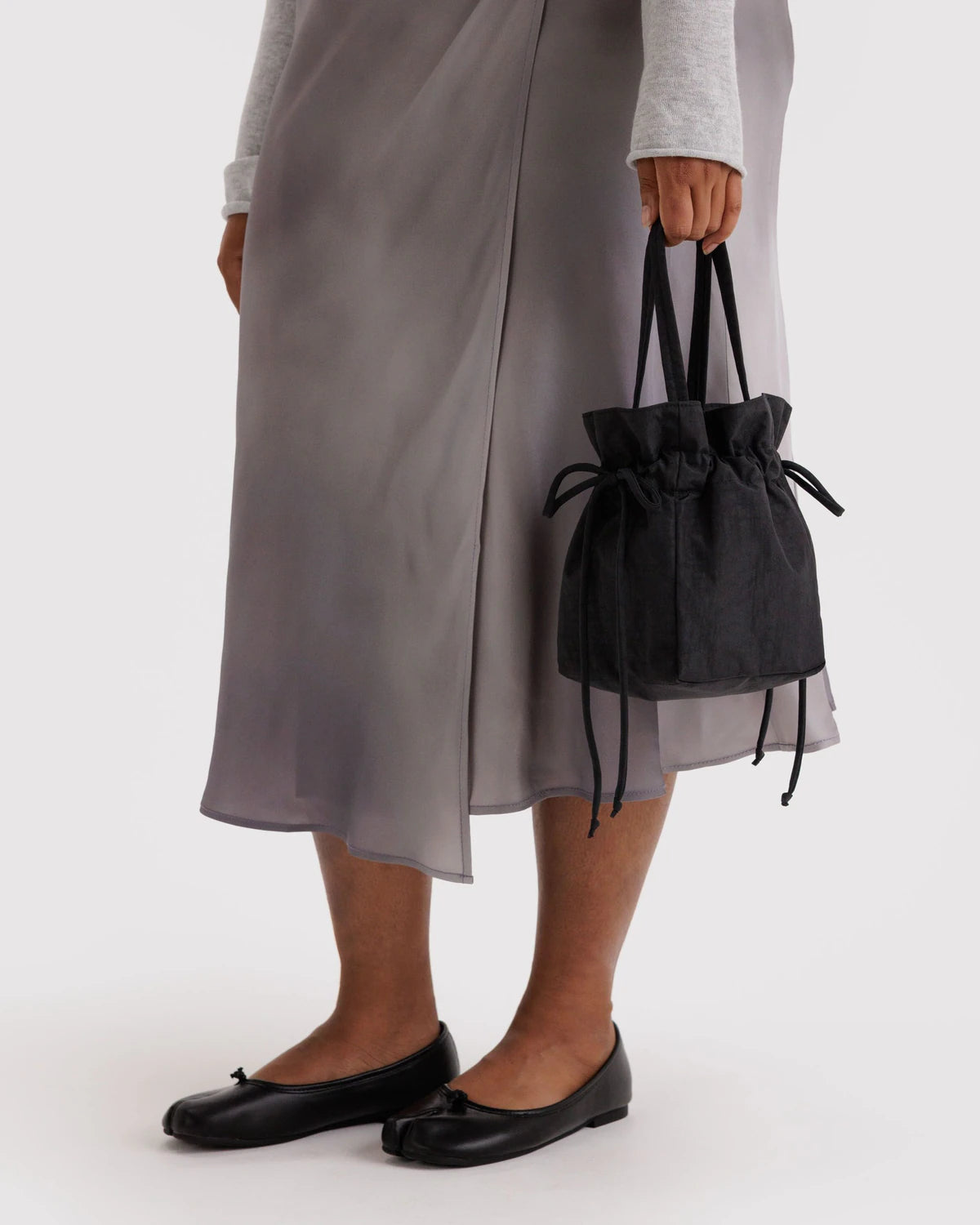 Nylon Drawstring Bag  Black