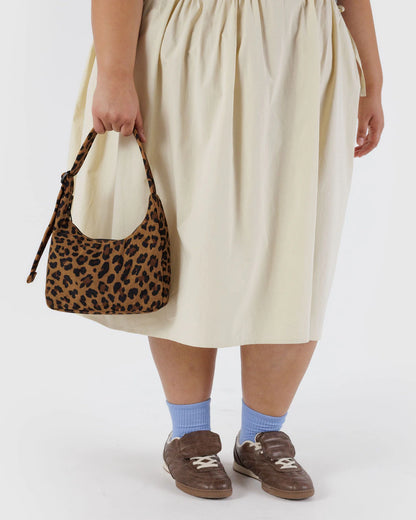 Mini Nylon Shoulder Bag Leopard
