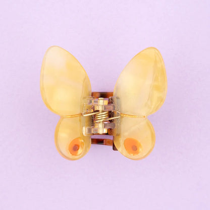 Yellow Butterfly Mini Hair Claw