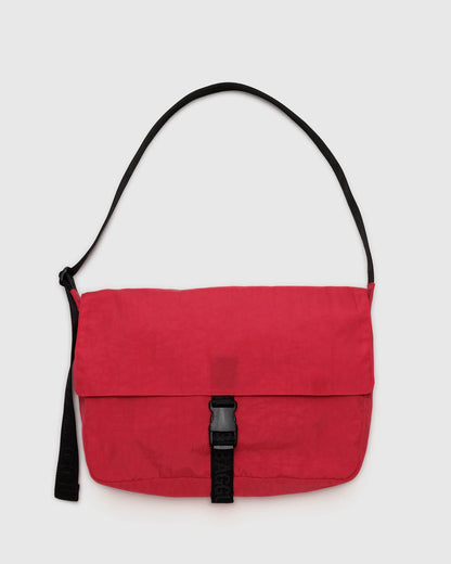 Nylon Messenger Bag  Candy Apple