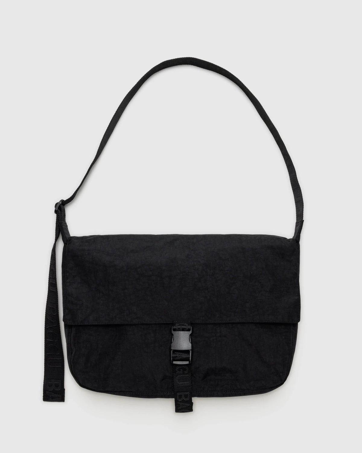 Nylon Messenger Bag  Black