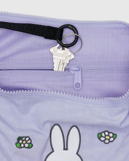 Medium Nylon Crescent Bag Embroidered Miffy