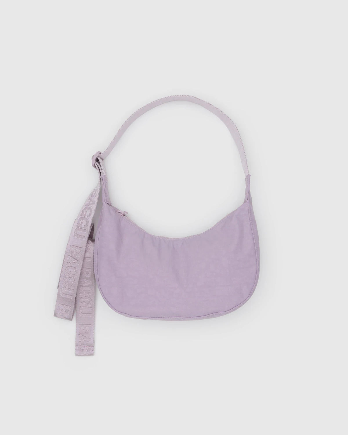 Small Nylon Crescent Bag Dusty Pink