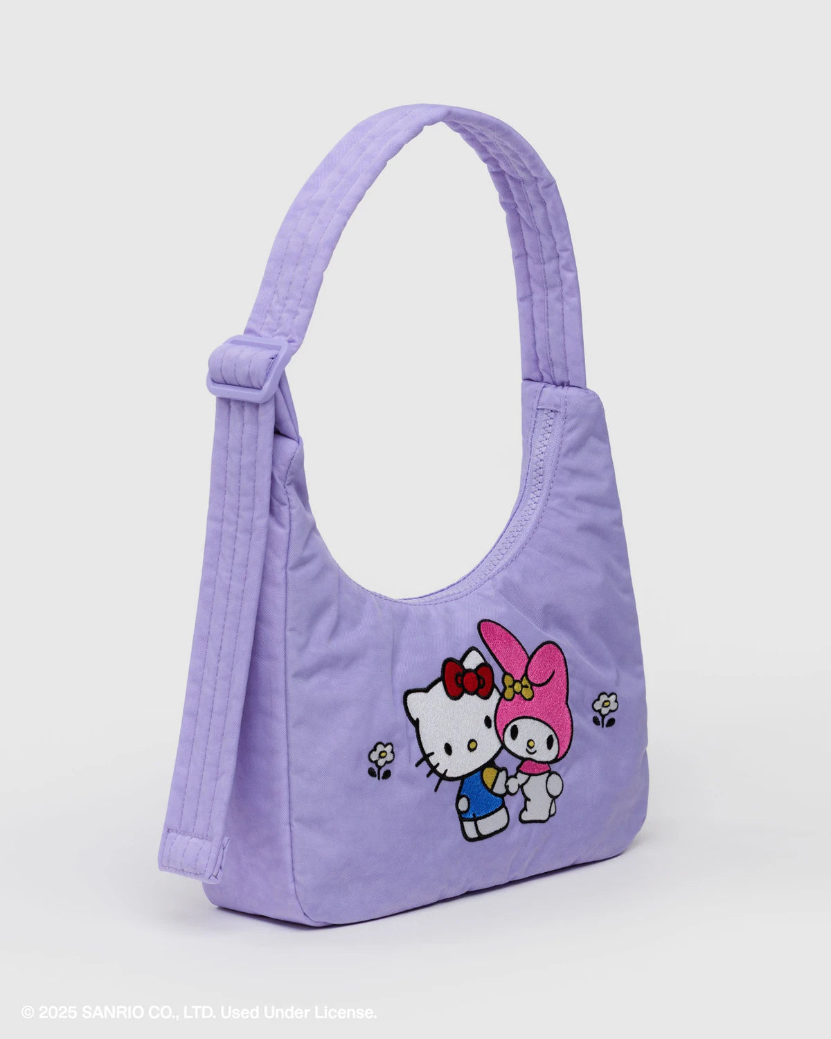 Mini Nylon Shoulder Bag Embroidered Hello Kitty & My Melody