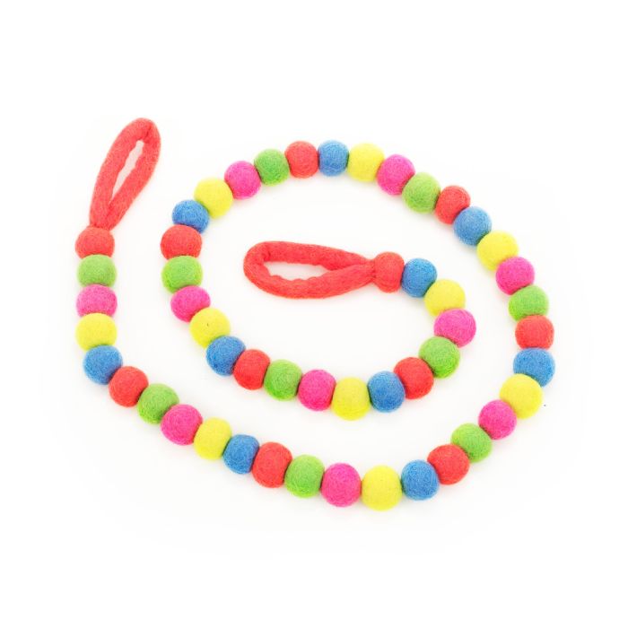 Handmade Biodegradable Felt Neon Bubble Garland Home Decoration