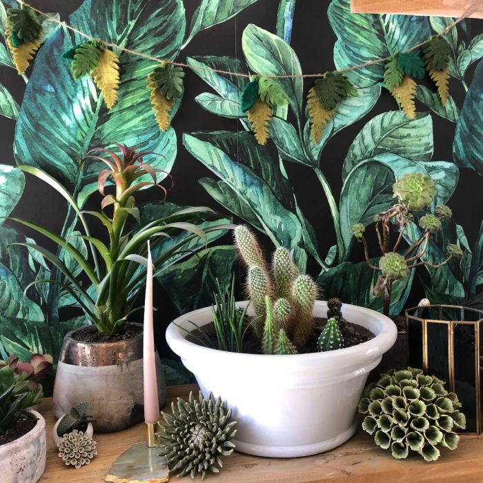 Handmade Biodegradable Felt Botanical Garland Home Decoration
