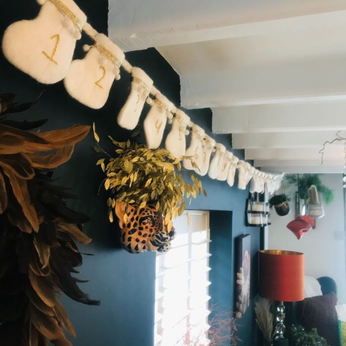 Handmade Felt Biodegradable Christmas Advent Calendar Garland