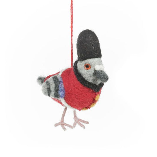 Handmade Felt Beefeater Pigeon London Souvenier Decoration
