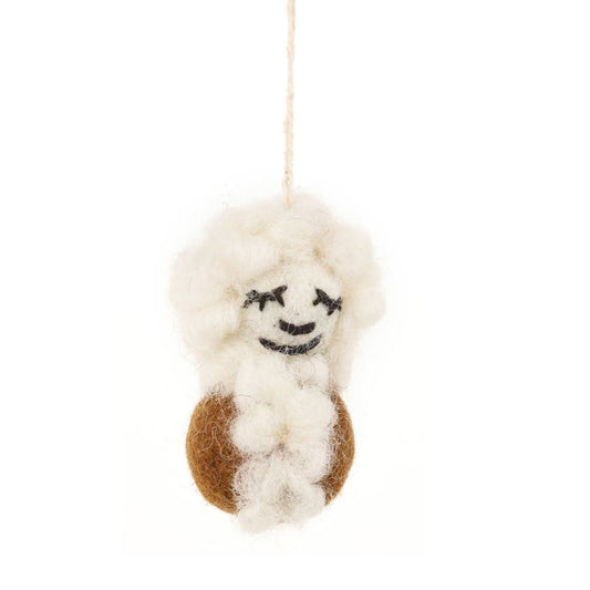 Décoration de Noël à suspendre faite main et biodégradable Eddie Eskimo