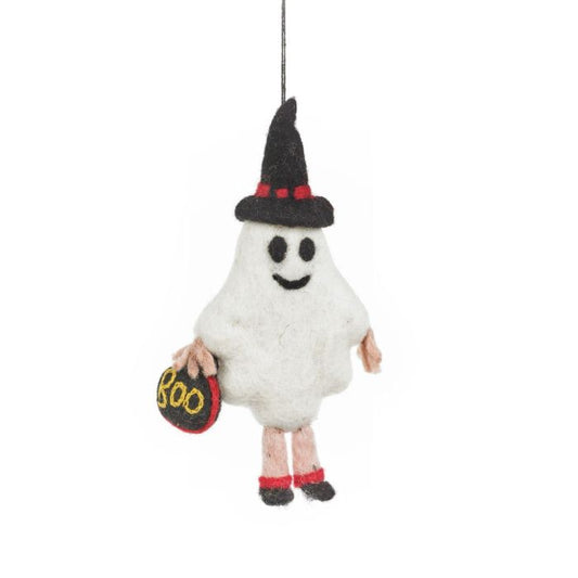 Handmade Felt Timmy Tentaclaus Hanging Christmas Octopus Decoration
