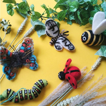 Handmade Felt Carl the Caterpillar Hanging Decoration