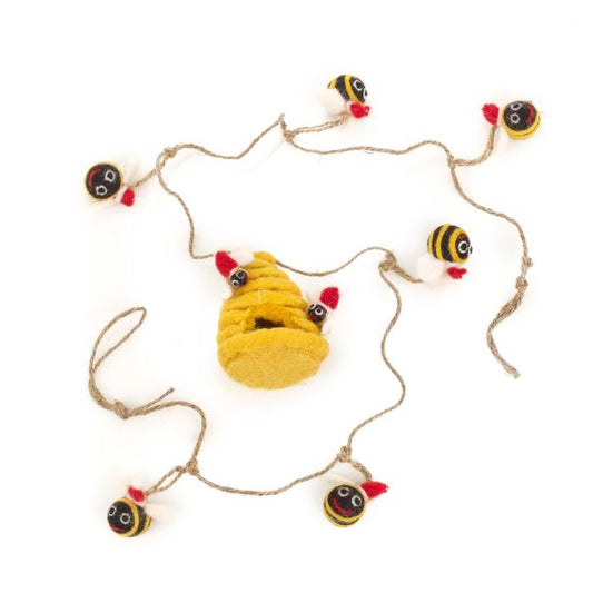 Handmade Felt 120cm Christmas Bumblebee Garland Home Decoration