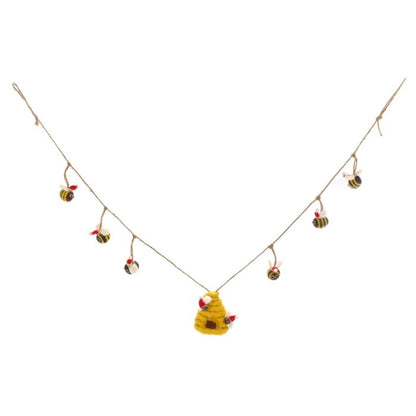 Handmade Felt 120cm Christmas Bumblebee Garland Home Decoration