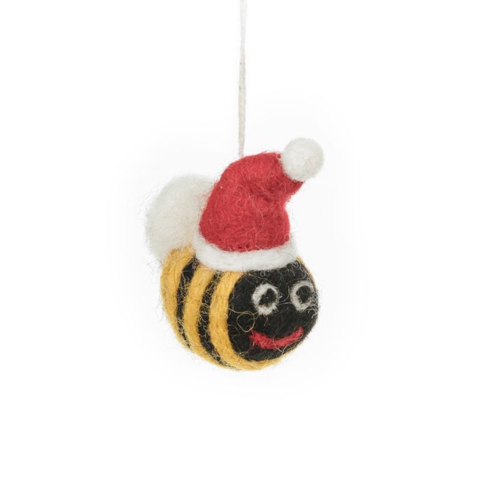 Handmade Felt Mini Christmas Bee's (Set of 3) Hanging Tree Decorations