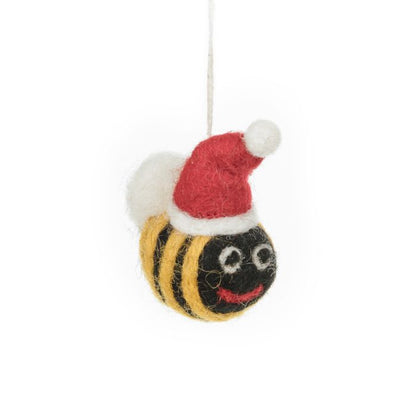 Handmade Felt Mini Christmas Bee's (Set of 3) Hanging Tree Decorations