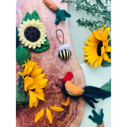 Handmade Felt Sunny Sunflower Standing Easter Decoration