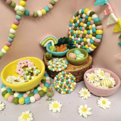 Handmade Felt Easter Trivet Placemat
