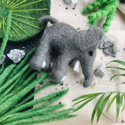 Handmade Felt Edna the Elephant Hanging Biodegradable Decoration