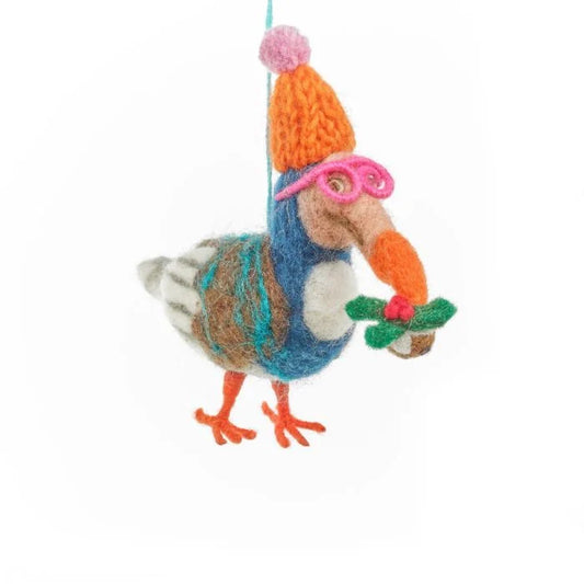Décoration de Noël à suspendre en feutre fait à la main en forme de dodo