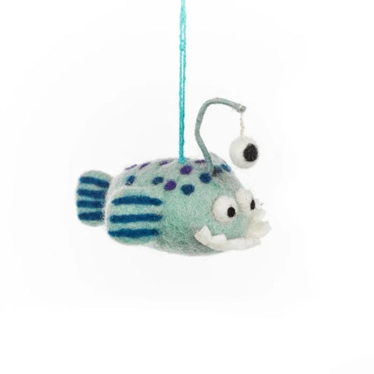 Décoration suspendue en feutre fait main Finnigan le poisson