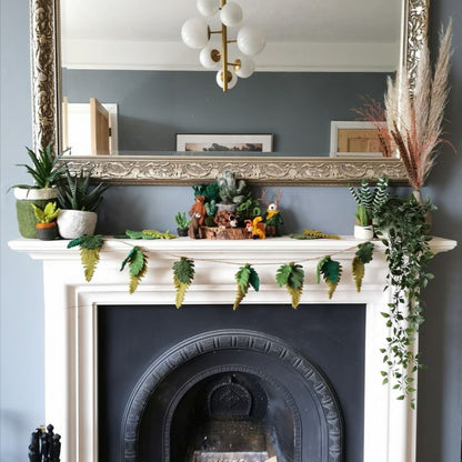 Handmade Biodegradable Felt Botanical Garland Home Decoration
