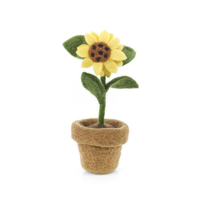 Handmade Felt Garden Sunflower Standing Home Decoration
