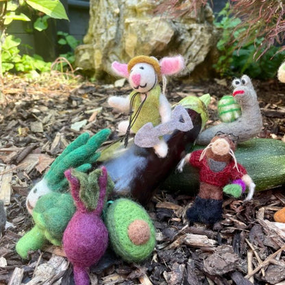 Handmade Felt Arthur the Mole Hanging Decoration