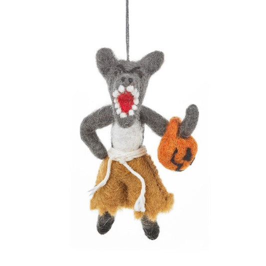 Handmade Felt Halloween Werewolf Hanging Decoration