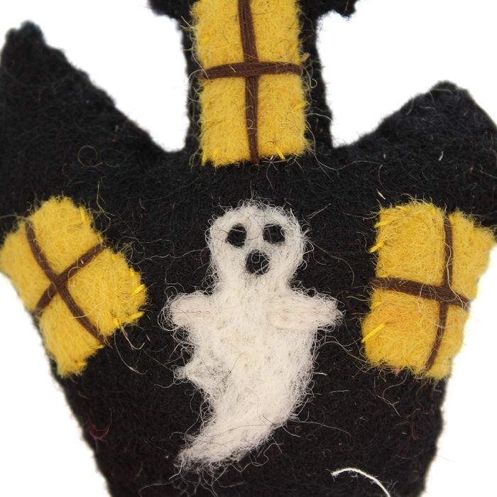 Handmade Felt Haunted House Hanging Halloween Decoration