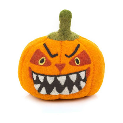 Handmade Felt Large Scary Pumpkin Halloween Home Decoration