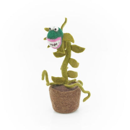 Handmade Felt Little Shop of Horrors Plant Standing Decoration